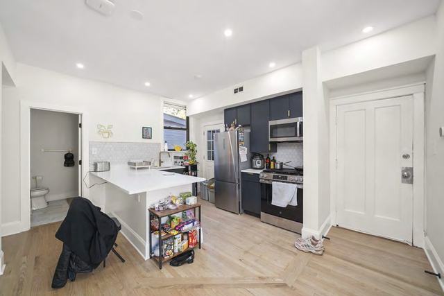 Renovated kitchen and living area