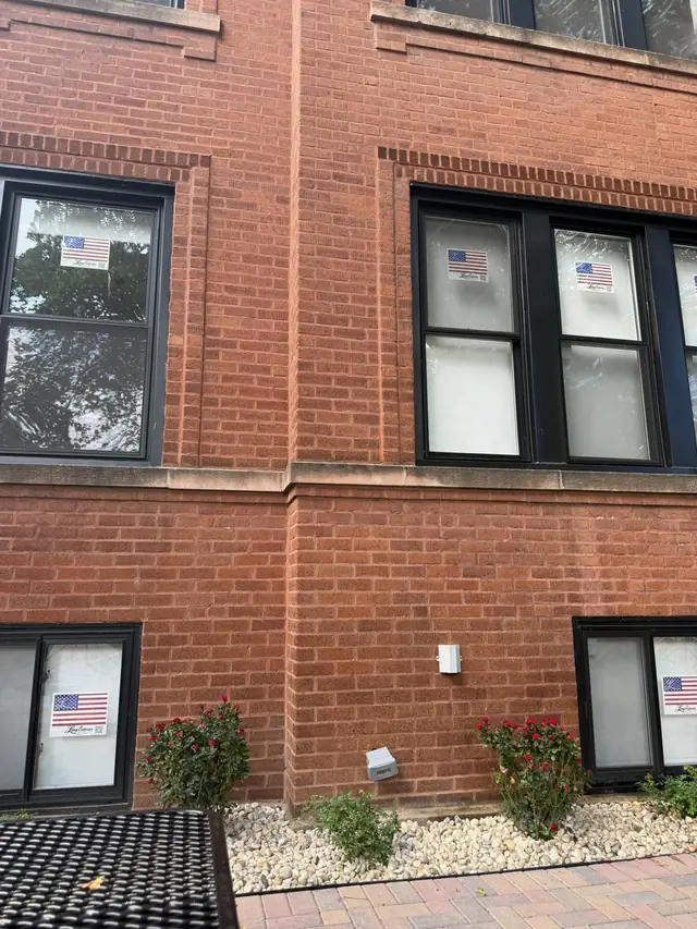 4636 N Hamilton finished exterior with new windows, 2025