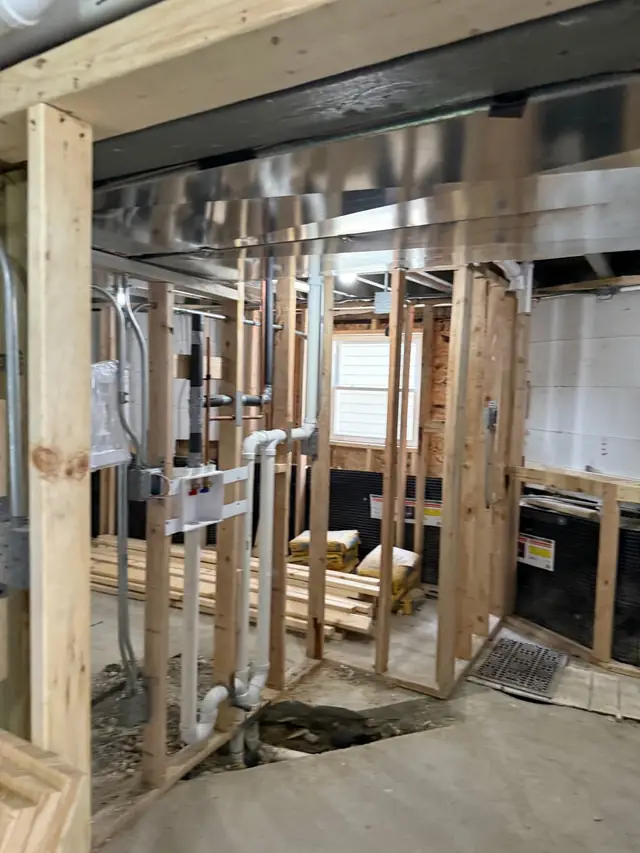 Reframed interior at 4534 N Saint Louis, 2025